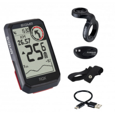 Compteur GPS ''ROX 4.0 HR set" cardio noir